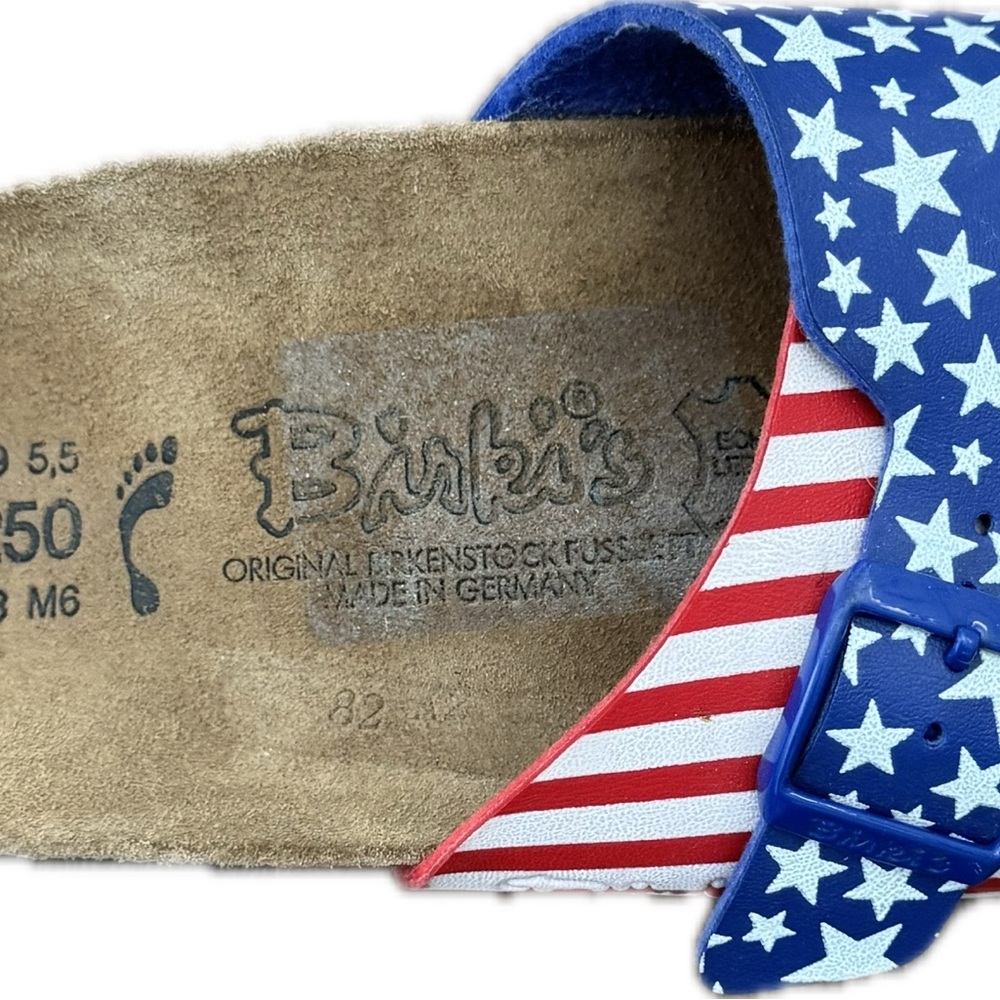 Birkenstock Women’s Birkies Patriotic Sandals - Red, White, & Blue (39) - Picture 3 of 4